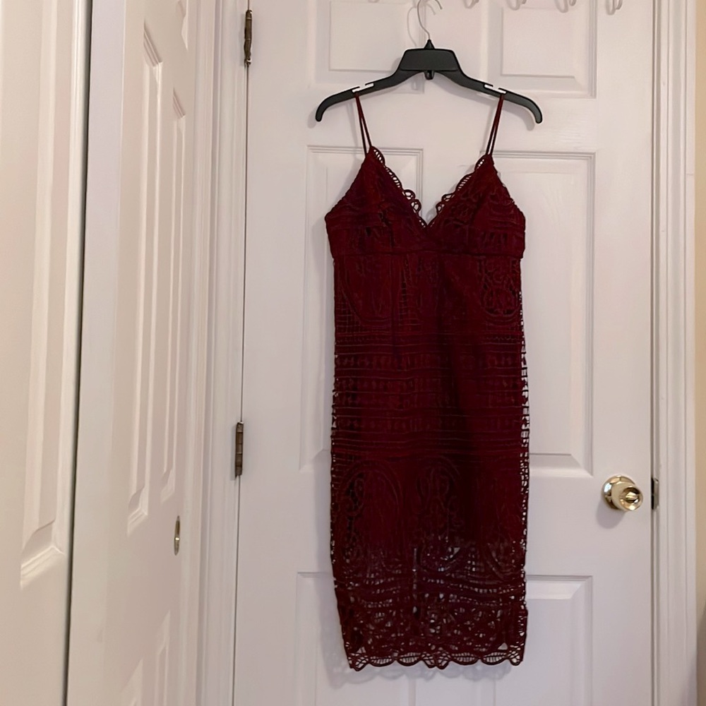 Bardot Versailles Lace Pencil Dress